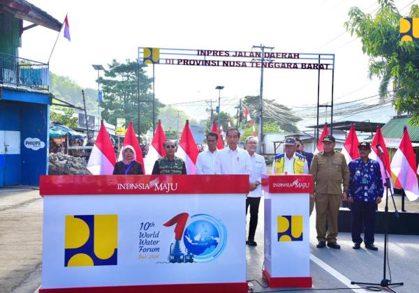 Presiden Jokowi Resmikan 5 Ruas Inpres Jalan Daerah Sepanjang 40,6 km di NTB