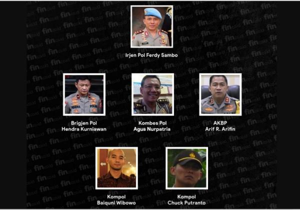 6 Perwira Polri Ini Resmi Tersangka Obstruction of Justice, Chuck Putranto Disidang Hari Ini yang Lain Besok