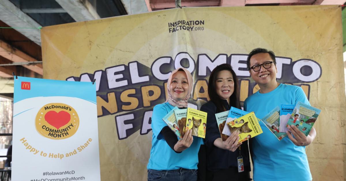  McDonald's Indonesia dan Inspiration Factory Foundation Dorong Literasi Baca Tulis Komunitas Anak Marginal