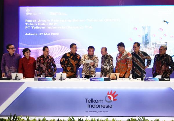RUPST Telkom Tahun Buku 2021 Kinerja Telkom Solid, Bagikan Dividen Rp14,86 Triliun