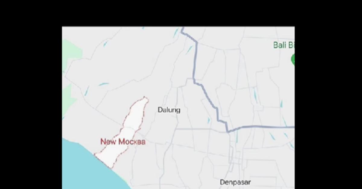 Heboh! Ada New Moscow di Peta Pulau Bali, Kok Bisa?