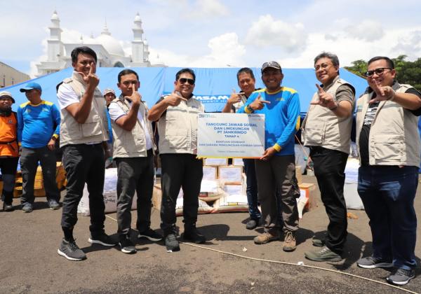 Jamkrindo Kembali Salurkan Bantuan Sembako, Sarana Prasarana, dan Layanan Trauma Healing Di Cianjur