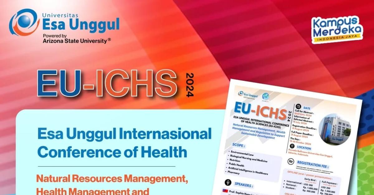 Universitas Esa Unggul Siap Gelar 1st International Conference of Health-Sciences (EU-ICHS) 2024