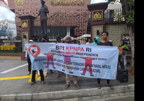 BPI KPNPA Gelar  Demo Desak Kapolri dan Kapolda Metro Jaya Pantau Pengaduan Kasus Tembakau Sintetis