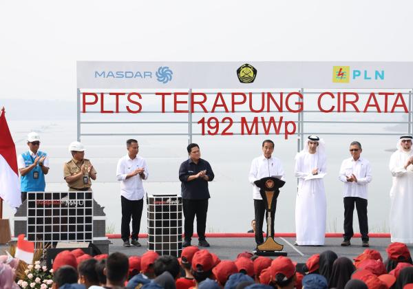 Presiden Jokowi Resmikan PLTS Terapung Cirata 192 MWp, Terbesar di Asia Tenggara