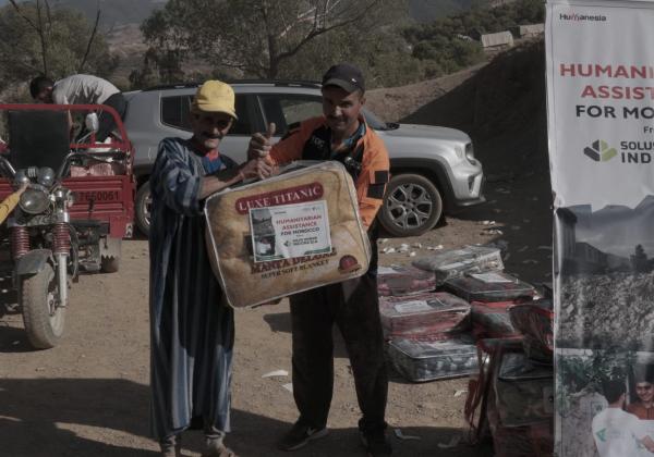 Salurkan Donasi Kemanusiaan, SBI Peduli Gempa Maroko Bersama Dompet Dhuafa