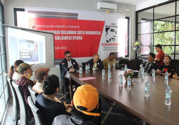 Relawan Satu Indonesia Gaungkan Jokowi 3 Periode di Manado