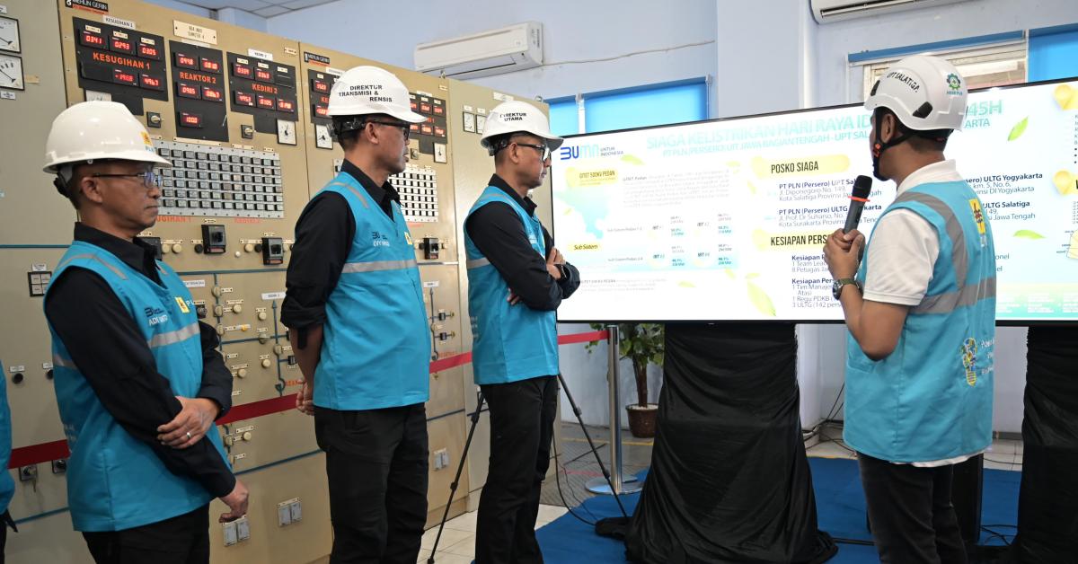 Kunjungi GITET 500 kV Pedan, Dirut PLN Pastikan Kesiapan Sistem Kelistrikan Jawa-Madura-Bali untuk Layani Lebaran