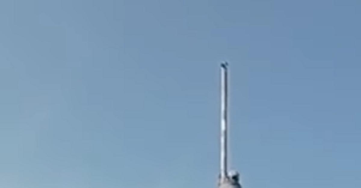 Viral Aksi Heroik Petani Panjat Tiang Karena Tali Bendera Nyangkut