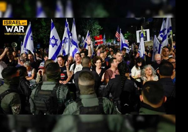 Ribuan Warga Israel Demo di Depan Rumah Benjamin Netanyahu, Desak Mundur dari Jabatannya