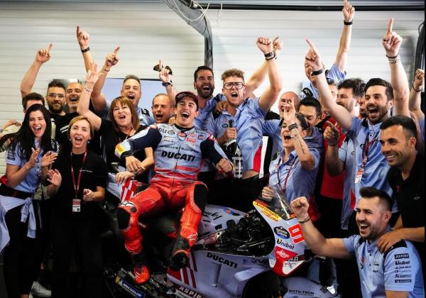 Raih Podium Tiga di MotoGP Catalunya 2024, Marquez Nikmati Menari Bersama Fans