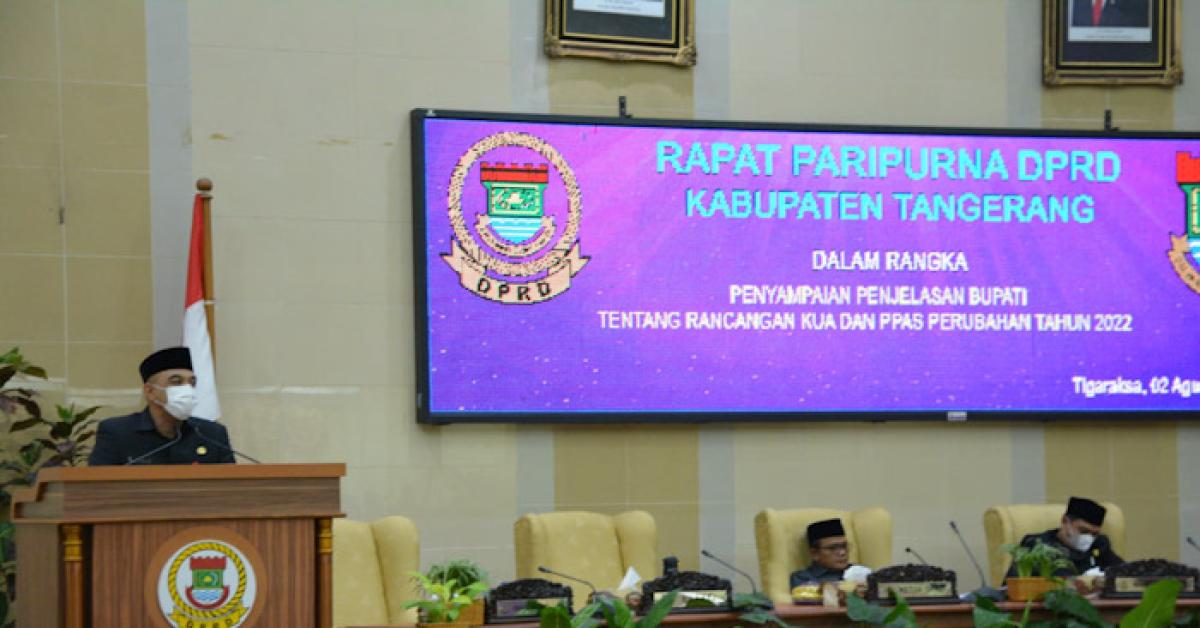 PPAS 2022 Pemkab Tangerang Alami Defisit Anggaran Rp500 Miliar