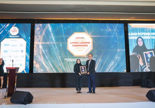 Kinerja Baik 2023, Brantas Abipraya Raih Penghargaan Indonesia Living Legend Companies Awards 2024