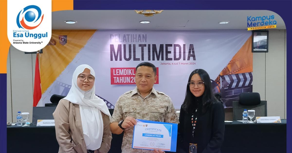 DKV Universitas Esa Unggul dan LEMDIKLAT POLRI Memaksimalkan Konten Multimedia untuk Citra Positif di Media Sosial