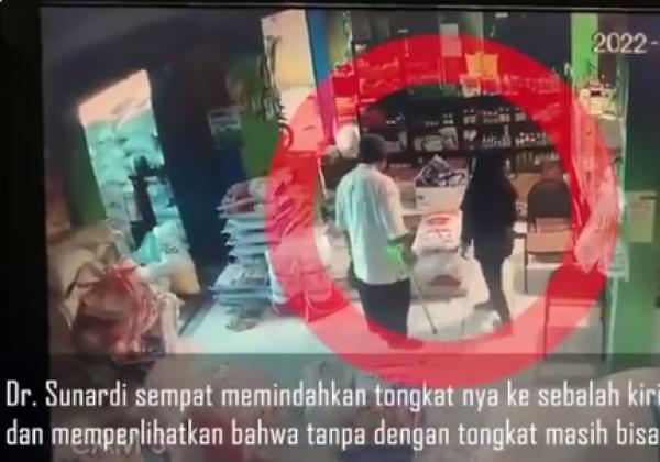 Viral! dr Sunardi Bisa Berdiri Tanpa Tongkat, Aksinya Terekam CCTV sebelum Ditembak Mati Densus 88