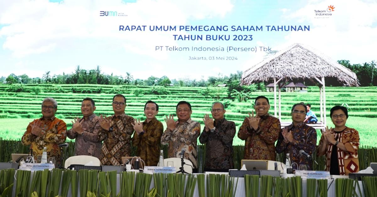 RUPST Telkom Tahun Buku 2023, Bagikan Dividen Rp17,68 Triliun
