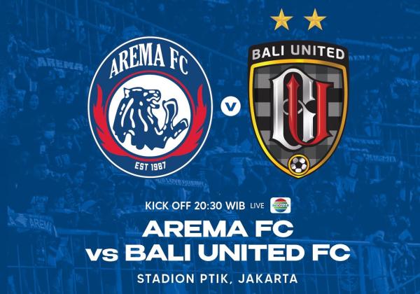 Link Live Streaming BRI Liga 1 2022/2023: Arema FC vs Bali United
