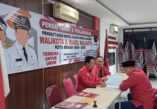 PDIP Kota Bekasi Terima Formulir 2 Pendaftar Bakal Calon Pilkada 2024