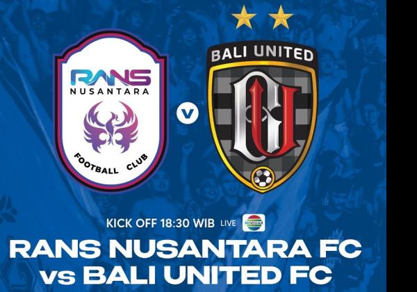 Link Live Streaming BRI Liga 1 2022/2023: RANS Nusantara FC vs Bali United 