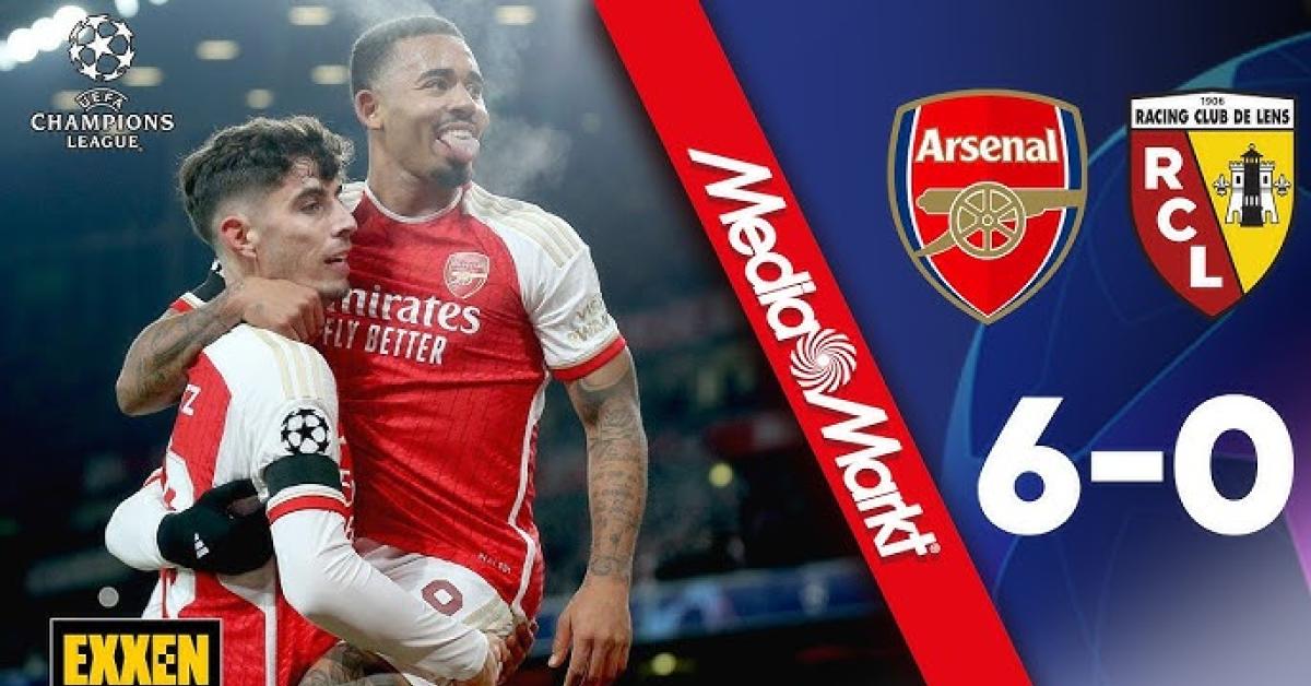 Pesta Gol Hasil Arsenal Vs Lens di Liga Champions, The Gunners Berhasil Lolos Babak 16 Besar