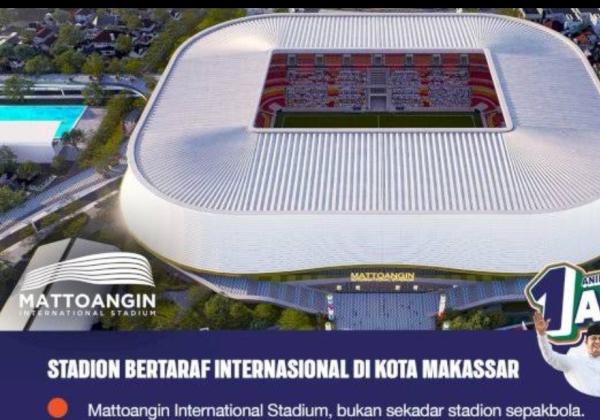 Begini Penampakan Rancangan Mattoanging Internasional Stadion yang akan Dibangun Anies Baswedan di Makassar