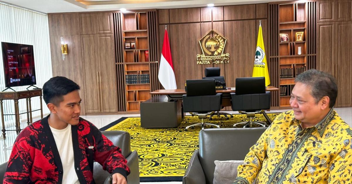 Terima Silaturahmi Kaesang Pangarep, Airlangga Hartarto Bahas Kerjasama Golkar-PSI pada Pemilu 2024