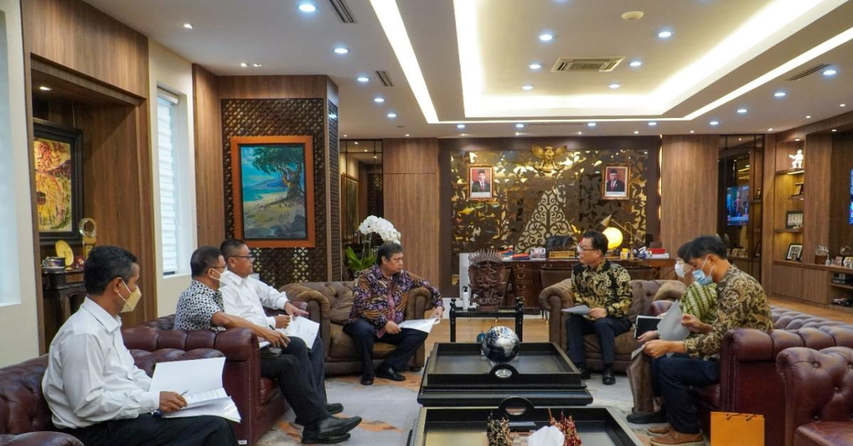 Menko Airlangga Terima Kunjungan Dubes Korsel, Ini yang Dibahas