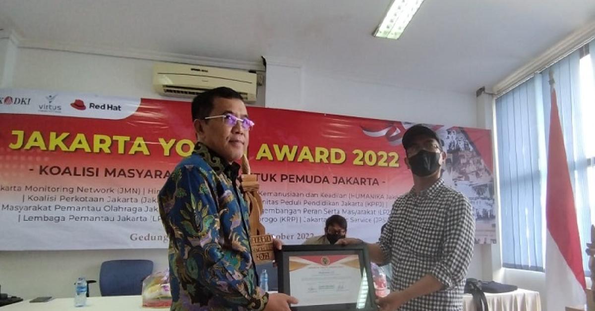 Hari Sumpah Pemuda, Mujiyono Sabet Jakarta Youth Award 2022: Wujudkan Perubahan dan Perbaikan