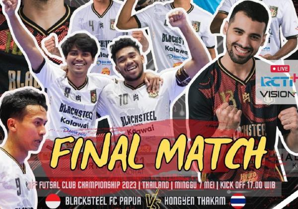 Link Live Streaming Final Piala AFF Futsal Club Championship 2023: Black Steel Papua vs Hongyen Thakam