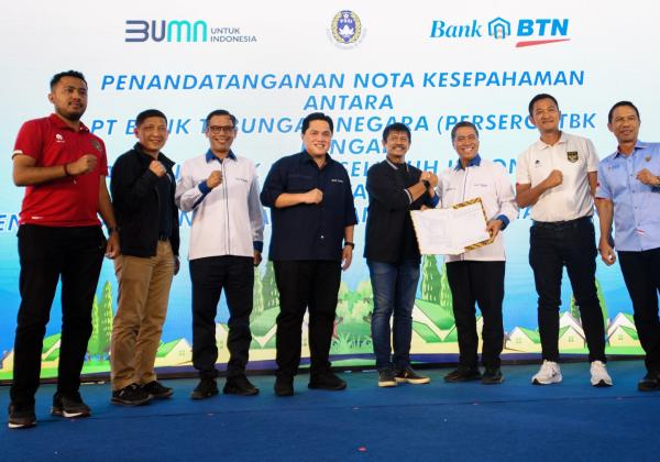 Erick Thohir Apresiasi Bank BTN Sediakan Rumah bagi Atlet Sepakbola
