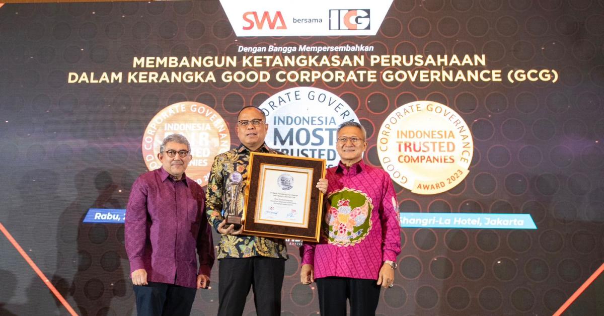 Jadikan GCG Fondasi Bisnis, bank bjb Raih Penghargaan di Ajang CGPI Award 2023  