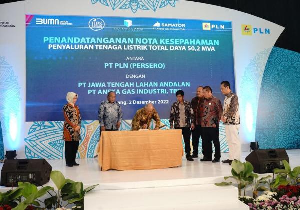 Teken MoU, PLN Salurkan Listrik 50,2 MVA untuk Kawasan Industri Sayung dan Pabrik Gas Terbesar