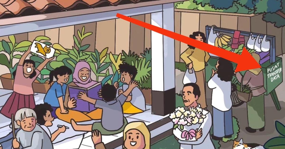 Jokowi Unggah Ilustrasi Selamat Hari Ibu 2023, Netizen Salfok Ke Tulisan di Gerobak, Apa Maksudnya?