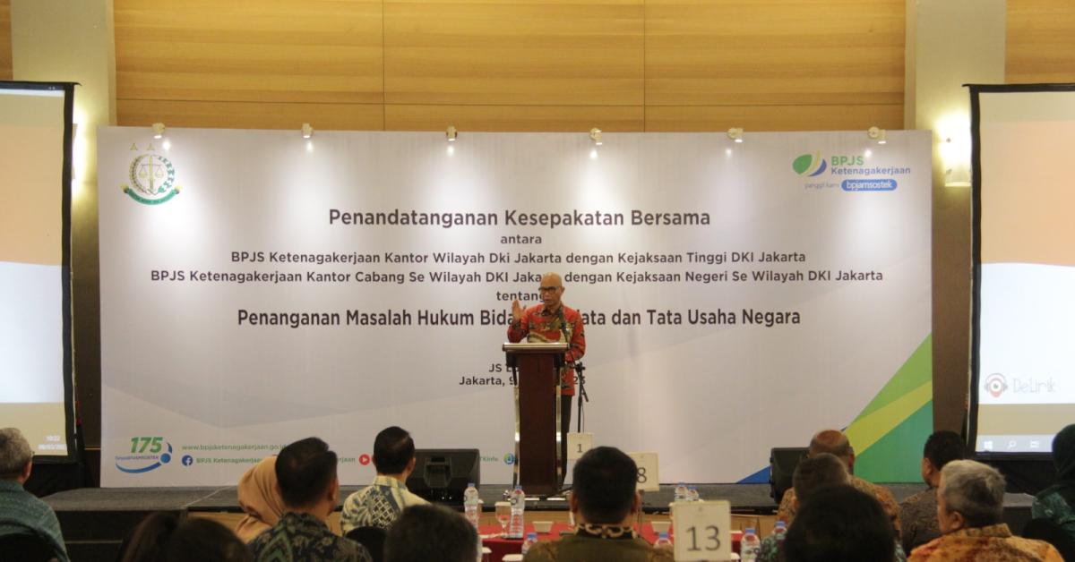 Kejati DKI Jakarta Beri Bantuan Hukum BPJS Ketenagakerjaan    