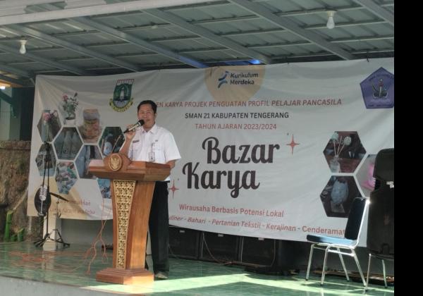Implementasi Kurikulum Merdeka, SMAN 21 Kabupaten Tangerang Gelar Bazar Karya Siswa