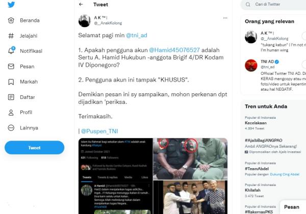 Beraroma Radikal, Akun Prajurit TNI AD Diserbu, Netizen: Saya Khawatir Jenderal Dudung Dibunuh Sama Tentara Satu Ini 