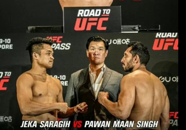 Petarung Indonesia Jeka Saragih Tampil Apik, Kalahkan Pawan Maan Singh dalam Road to UFC 