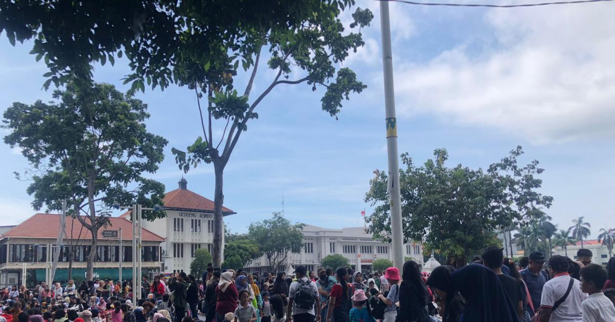 H+3 Lebaran, 18 Ribu Wisatawan Tumplek di Wisata Kota Tua Jakarta, Pengunjung: Gratis dan Banyak Spot Foto
