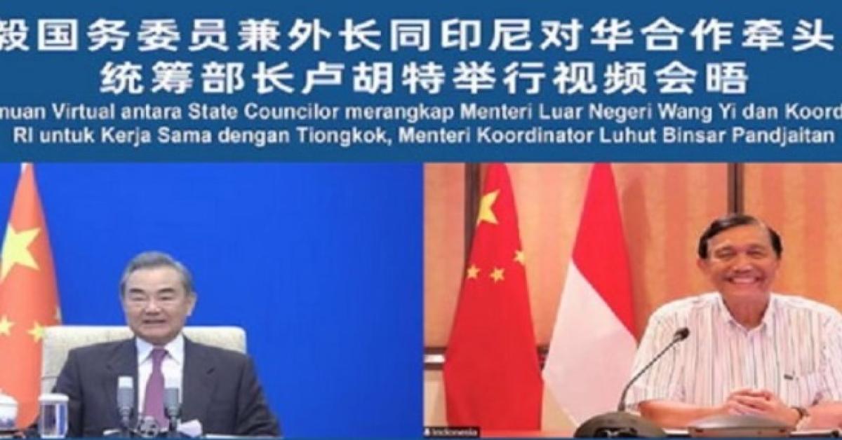Menlu China Wang Yi Puji Indonesia, Luhut Panjaitan Senyum-Senyum 