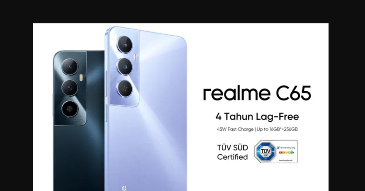 Realme C65 Masuk ke Indonesia 2 Mei, Janjinya Bebas Ngelag 