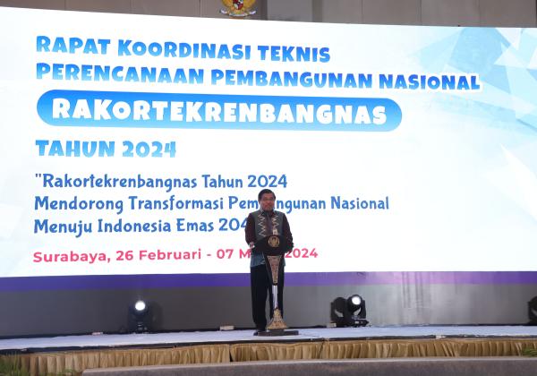 Rakortekrenbang 2024, Sekjen Kemendagri Wakili Mendagri Paparkan 6 Arahan Penting