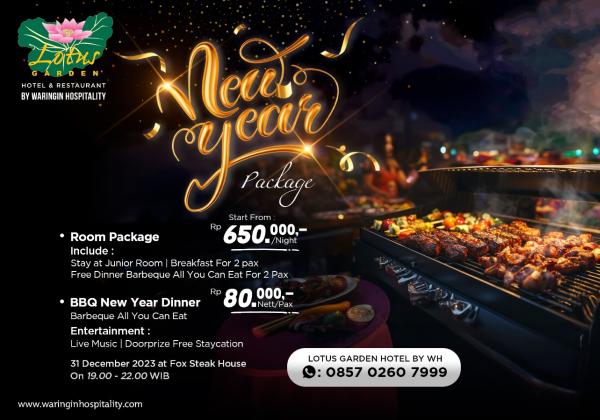 Malam Tahun Baru 2024, Lotus Garden Hotel Kediri by Waringin Hospitality Beri Spesial Promo