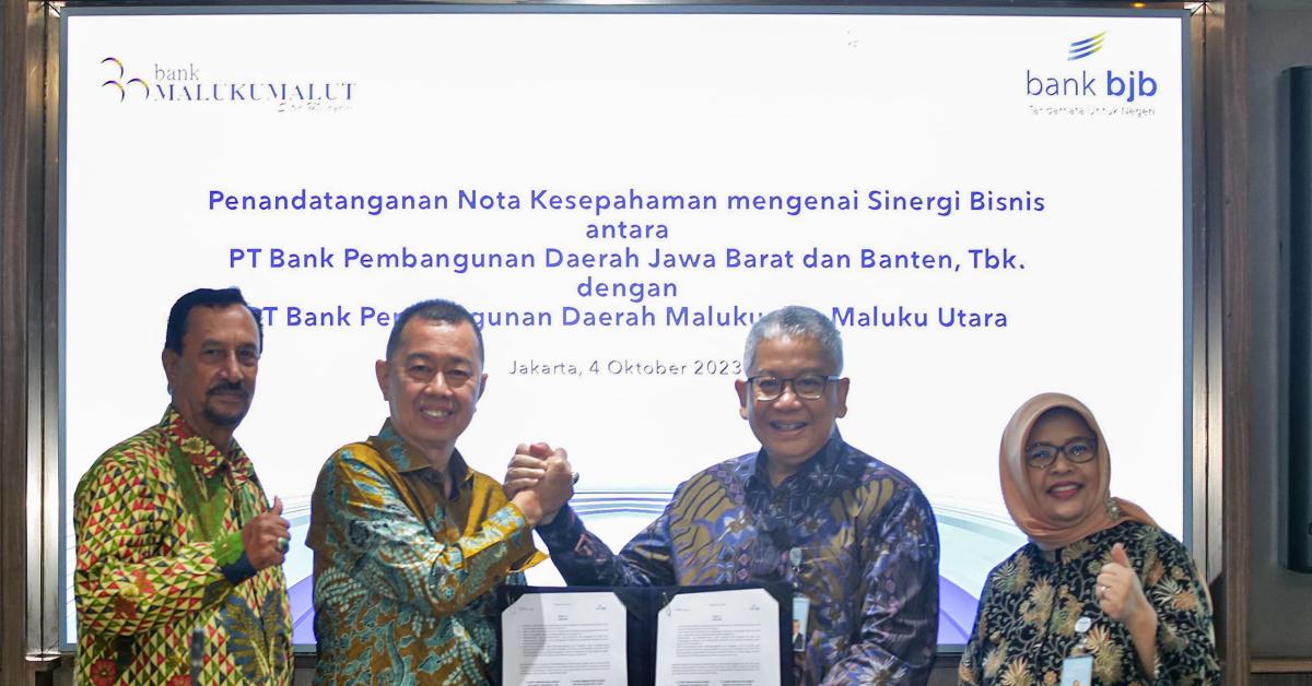 KUB bank bjb bertambah kuat, bank bjb dan Bank Maluku Malut Teken MoU Sinergi Bisnis