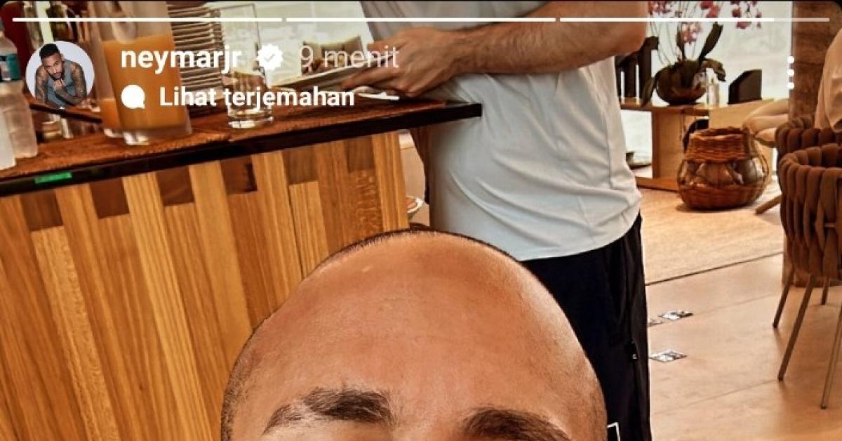 Neymar Jr Berani Tampil Tanpa Rambut, New Look Domingouuu