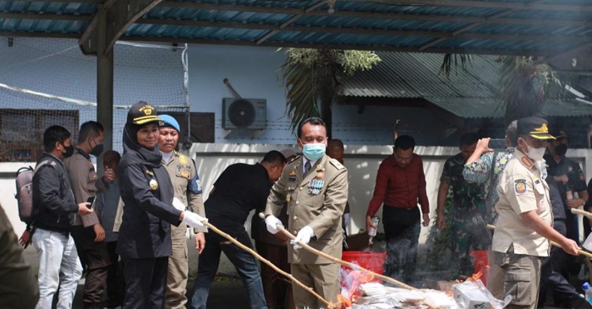 Bea Cukai Gelar Dua Pemusnahan BMN Eks Penindakan Kepabeanan dan Cukai