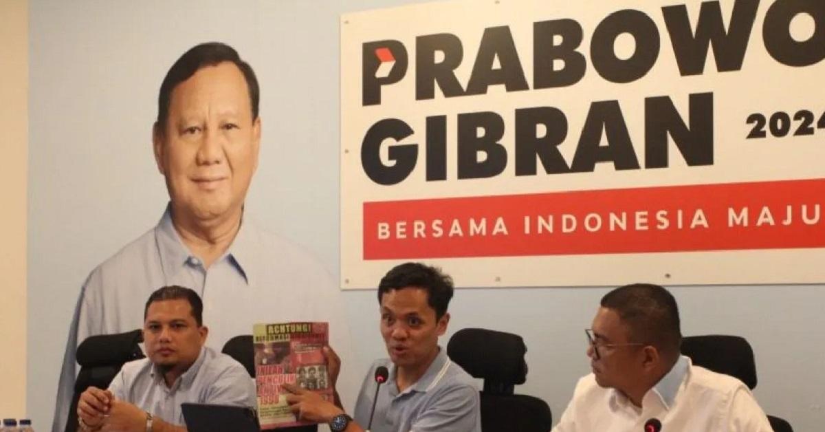 TKN Prabowo Bakal Polisikan Koran 'Achtung' Karena Dugaan Fitnah Penculikan Aktivis 1998