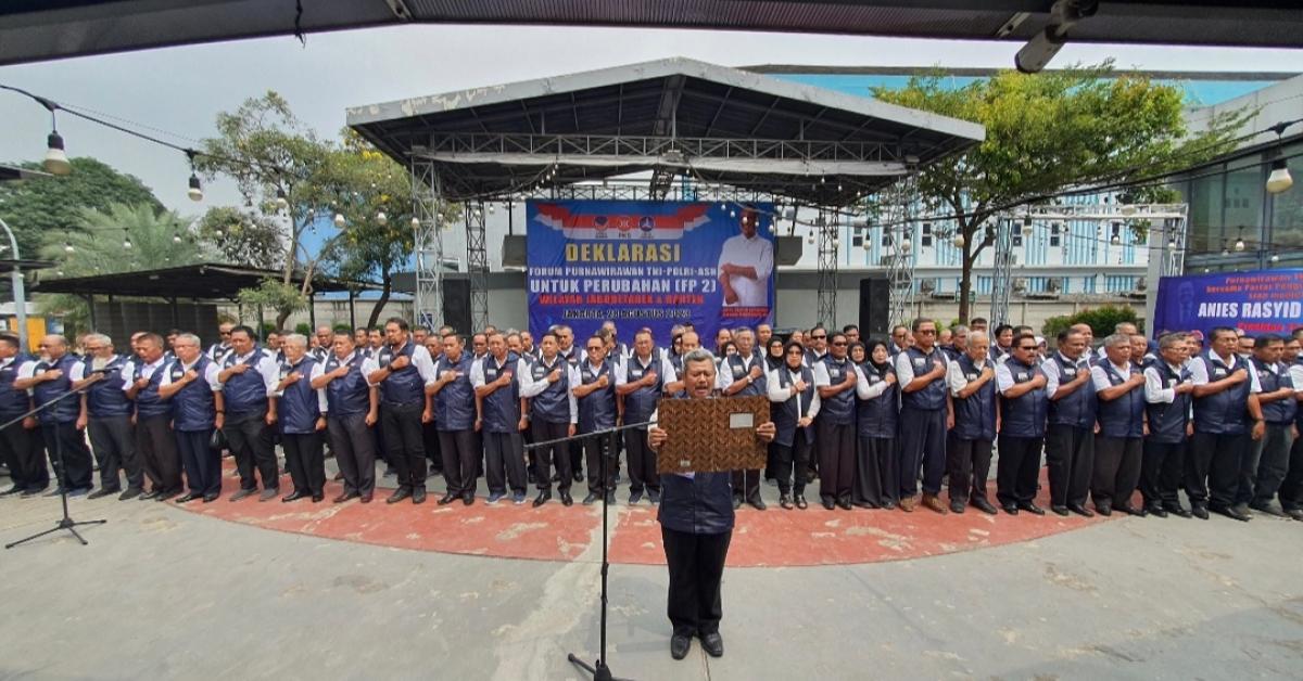 Purnawirawan TNI-POLRI dan ASN Deklarasi Mendukung Anies Baswedan Presiden 2024