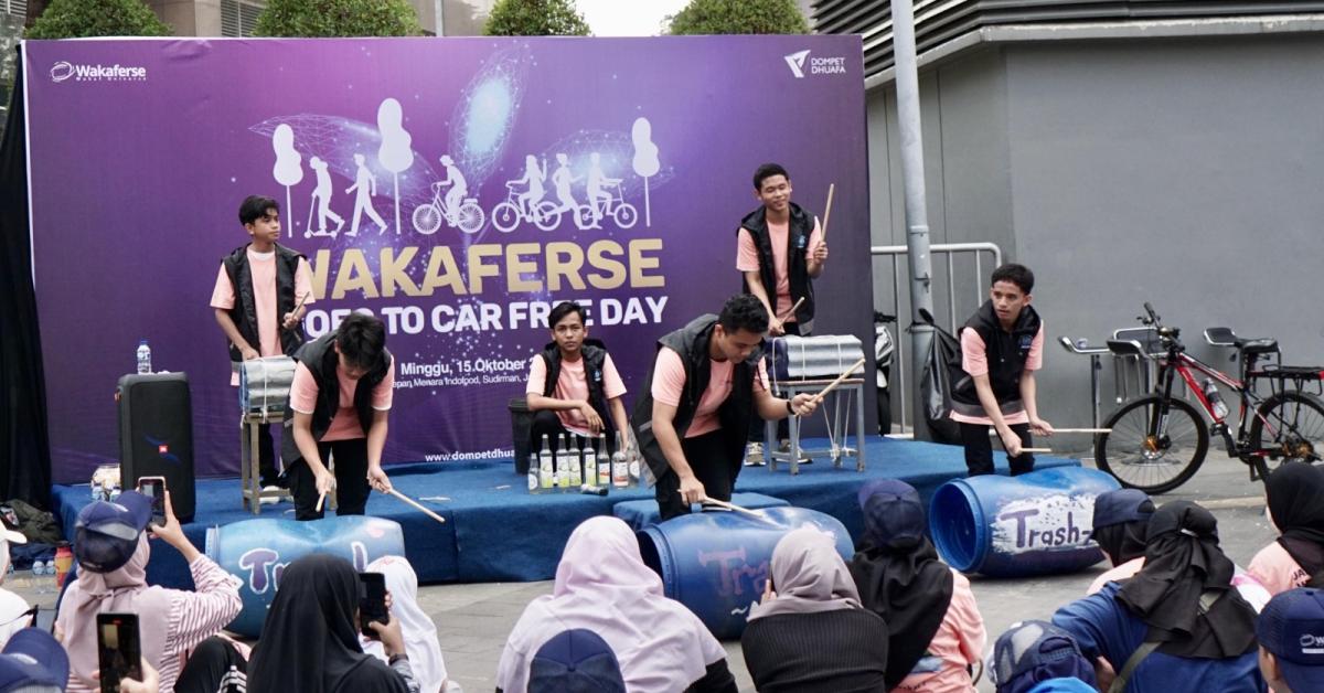 Wakaferse Goes to Car Free Day, Dorong Inisiatif Muda Lengkapi Kebaikan dan Cerdas Spiritual
