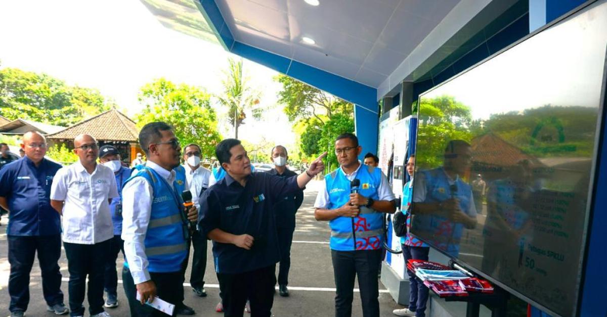 Erick Thohir Cek Langsung Kesiapan PLN Layani KTT G20