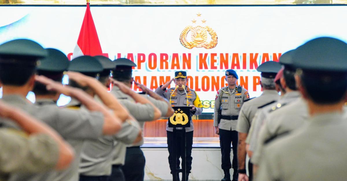45 Pati Polri Naik Pangkat: Marthinus Hukom Resmi Jadi Komjen, Satu Polwan Jadi Jendral